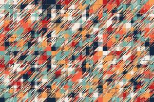 Modern glitch background. Color geometric abstract pattern . vector