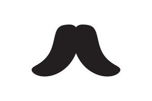 Moustache icon. Black retro style mustache. Shave barber vintage man face vector