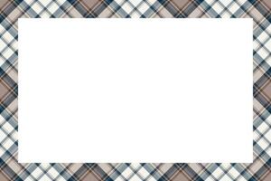 Vintage frame . Scottish border pattern retro style. Tartan plaid ornament. vector