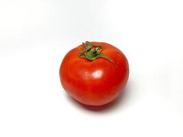 Fresh tomato isolated on white background. Food ingredient. Vegetables background photo