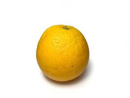 fresh orange isolated on white background photo