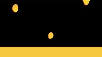 Melted honey dripping animation. Dessert background with melted honey. Dripping honey. Motion graphic. 4K animation. Transparent background with alpha channel video