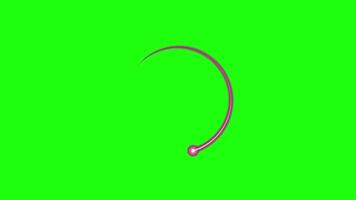 Technology loading circle animation. Modern red neon rotating progress bar animation. Glowing neon light circle loading. Red neon light video