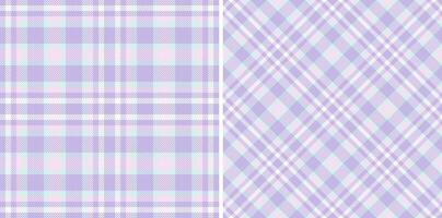 Seamless fabric check of textile tartan background with a texture plaid pattern . Set in sky colors. Cozy living room ideas. vector