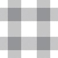 Plaid seamless pattern in black white. Check fabric texture. textile print. vector