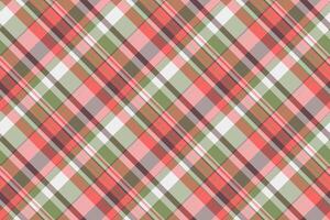 Content fabric tartan background, herringbone plaid pattern . Pastel seamless check textile texture in red and pastel colors. vector