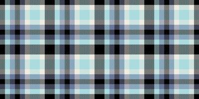 Buffalo seamless fabric check, craft textile tartan pattern. Merry plaid texture background in black and light colors. vector