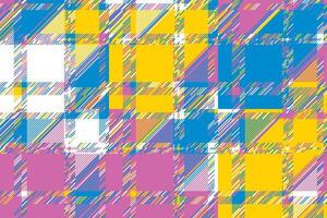 Modern glitch background. Color geometric abstract pattern . vector