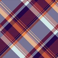Single seamless texture background, wrapping tartan fabric. Mat plaid check textile pattern in dark and light colors. vector