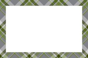 Vintage frame . Scottish border pattern retro style. Tartan plaid ornament. vector