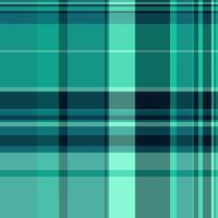 Various pattern fabric tartan, tone textile texture plaid. Bandana seamless background check in teal and cyan colors. vector