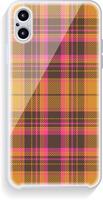 Smartphone cover design mockup. Template geometric pattern for mobile phone back part. Flat design. vector