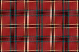 Red Green Black Christmas Tartan and Check Plaid Patterns. Rustic Xmas Backgrounds vector