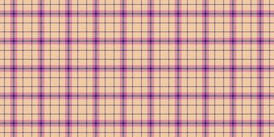 Grand fabric background plaid, nyc seamless check . Handkerchief pattern texture tartan textile in orange and pink colors. vector