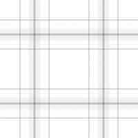 Plaid seamless pattern in black white. Check fabric texture. textile print. vector