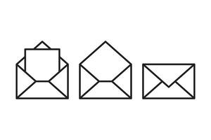 Mail icon sign. Letter envelope symbol. Message send to address illustration. vector