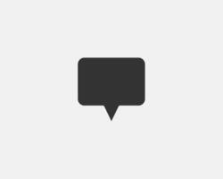 Chat icon design element. Talk bubble speech sign. Dialogue balloon. vector