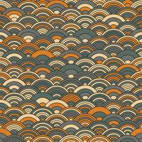 Chinese cloud or river seamless pattern . Traditional Asian background witrh abstract design. vector