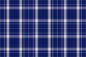 Tartan plaid pattern in blue. Print fabric texture seamless. Check background. vector