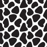 Animal skin texture, simple seamless pattern. background spotted black and white. vector