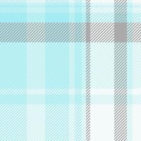 Shop background fabric texture, retail check textile seamless. Famous plaid pattern tartan in light and cyan colors. vector