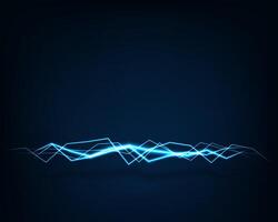 Abstract background electric light. Spark flash effect. Bright curved line. Neon glowing curves. vector