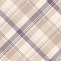 Business textile texture pattern, print tartan fabric. Ornate seamless background plaid check in light and linen colors. vector