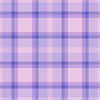 Smooth check seamless tartan, idyllic textile pattern texture. Fashion fabric background plaid in light and indigo colors. vector
