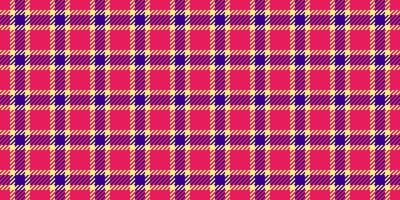 Mature tartan fabric texture, advertising plaid check pattern. Dining textile background seamless in red and light goldenrod colors. vector
