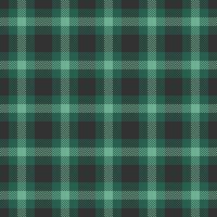 Tidy plaid check textile, hunter fabric seamless texture. Feminine background pattern tartan in teal and grey colors. vector