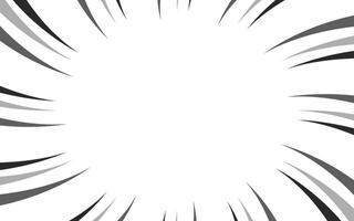 Radial lines background for comic books. Manga speed frame, superhero action, explosion background vector