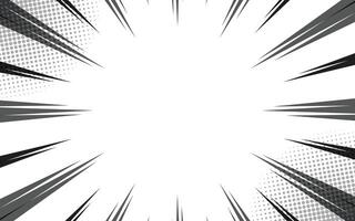 speed lines on white background. Anime comic speed lines movement effect. vector