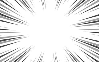 speed lines on white background. Anime comic speed lines movement effect. vector