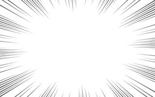 Diagonal speed lines background. Comic book explosion wallpaper. Abstract black and white radial line frame design. vector