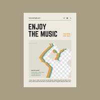 Music Poster Design Template vector