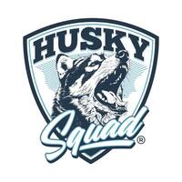 Husky Emblem Design vector