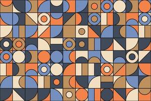 Abstract decorative design with a vintage feel and seamless repetition. Vintage geometry mosaic tracery seamless pattern vector