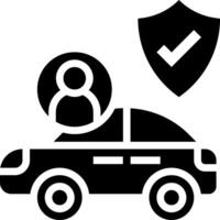 Car insurance icon vector