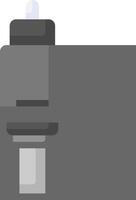A gray object with a light on it vector