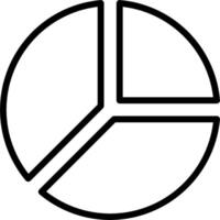 Pie chart symbol free vector