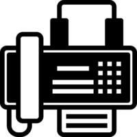 Fax machine icon vector