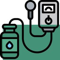 An illustration of a bottle and a bottle with a bottle attached to it vector