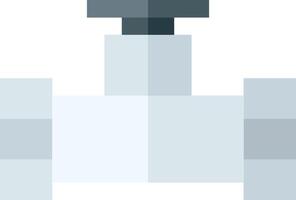 A valve with a white background and a black knob vector