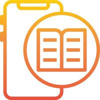 A book and an open book icon on a white background vector