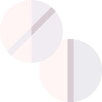 Two pills with a white background vector