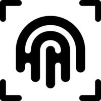 An image of a fingerprint icon vector