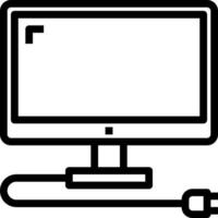 Computer monitor icon vector