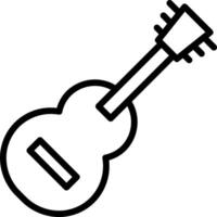 A guitar icon on a white background vector