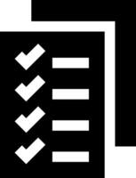 A checklist icon with a check mark vector