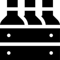 Wine bottles icon vector